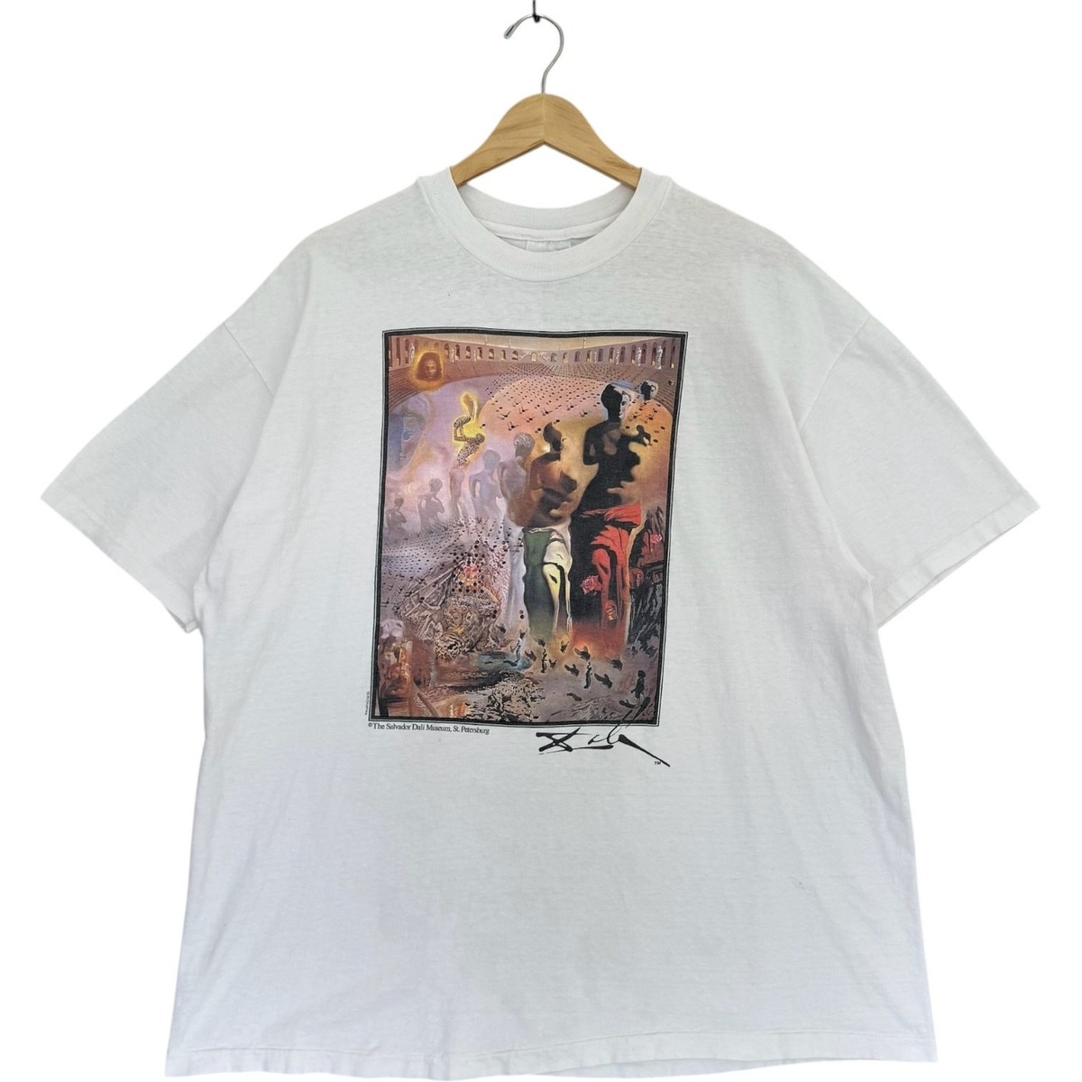 トップス 90s Salvador Dali Museum T shirt XL Vintage Salvador Dali Museum Art Tee XL White | eBay