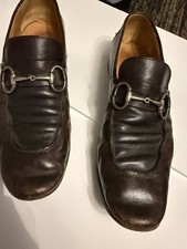 Gucci Horsebit Leather Loafers Size 10