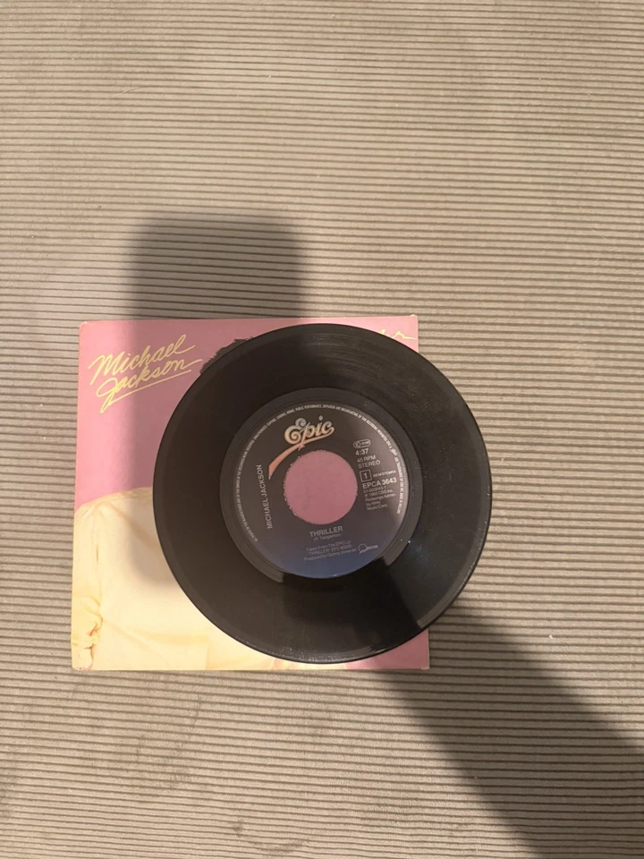 Vinyle 45 Tours Micheal Jackson Thriller (spécial Édit) - Photo 3/3