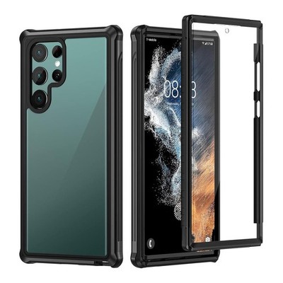 Seacosmo Samsung S22 Ultra Full Body Shockproof Case inkl Displayschutz Schwarz