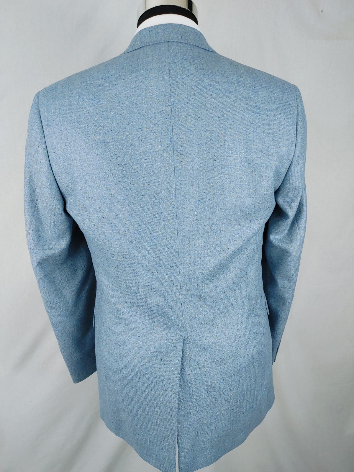 Hart Schaffner Marx Blazer Men's 38/39R Light Blue Sport Coat Jacket Wool USA