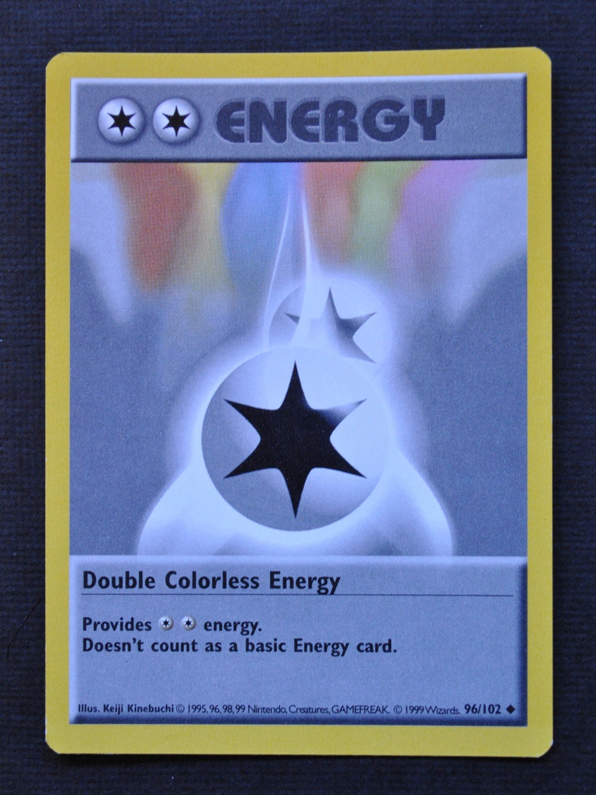 Double Colorless Energy #96 / 102 SHADOWLESS Base Set - LP - Pokemon 1999 WOTC