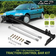 Stainless Front Traction Control Arm Lower Tie Bar For 88-91 Honda Civic Ef Crx