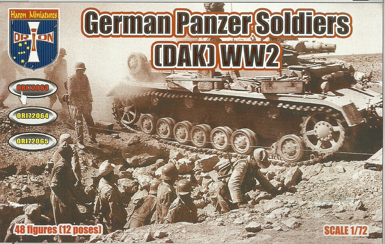 Orion 1/72 WW2 German Panzer Soldiers (DAK)