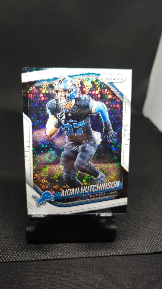 2025 Panini Prizm Aidan Hutchinson #210 White Disco Prizm NFL Detroit Lions