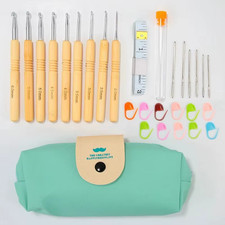 1 Set Crochet Hooks Aluminum Crochet Needles Hooks Knitting Stitch Craft Yarn DI