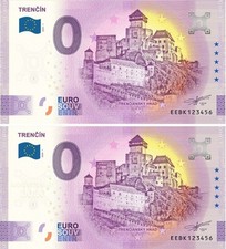 0 euro banknote - EEBK-2020-1 TRENČÍN - REGULAR + ANNIVERSARY