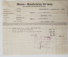 1915, Manning Manufacturing Company, Rutland, VT, Reed Baker, West Toledo, Ohio