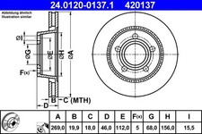 Disque de frein Audi 200