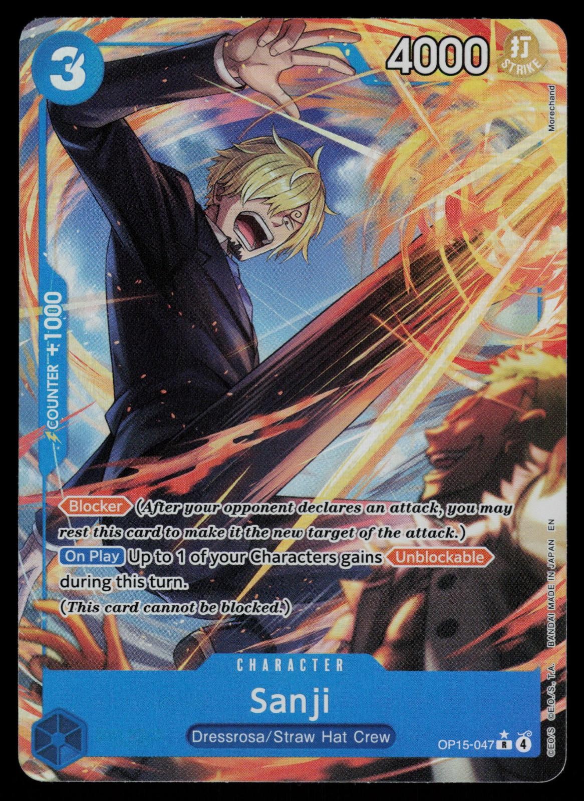 Sanji (Alternate Art) OP15-047 - One Piece Adventure on Kami's Island Foil NM