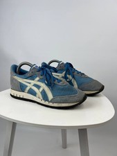 Vintage 80s/90s Asics Tiger Blue Grey Sneakers Made in Taiwan Size 26cm Insole