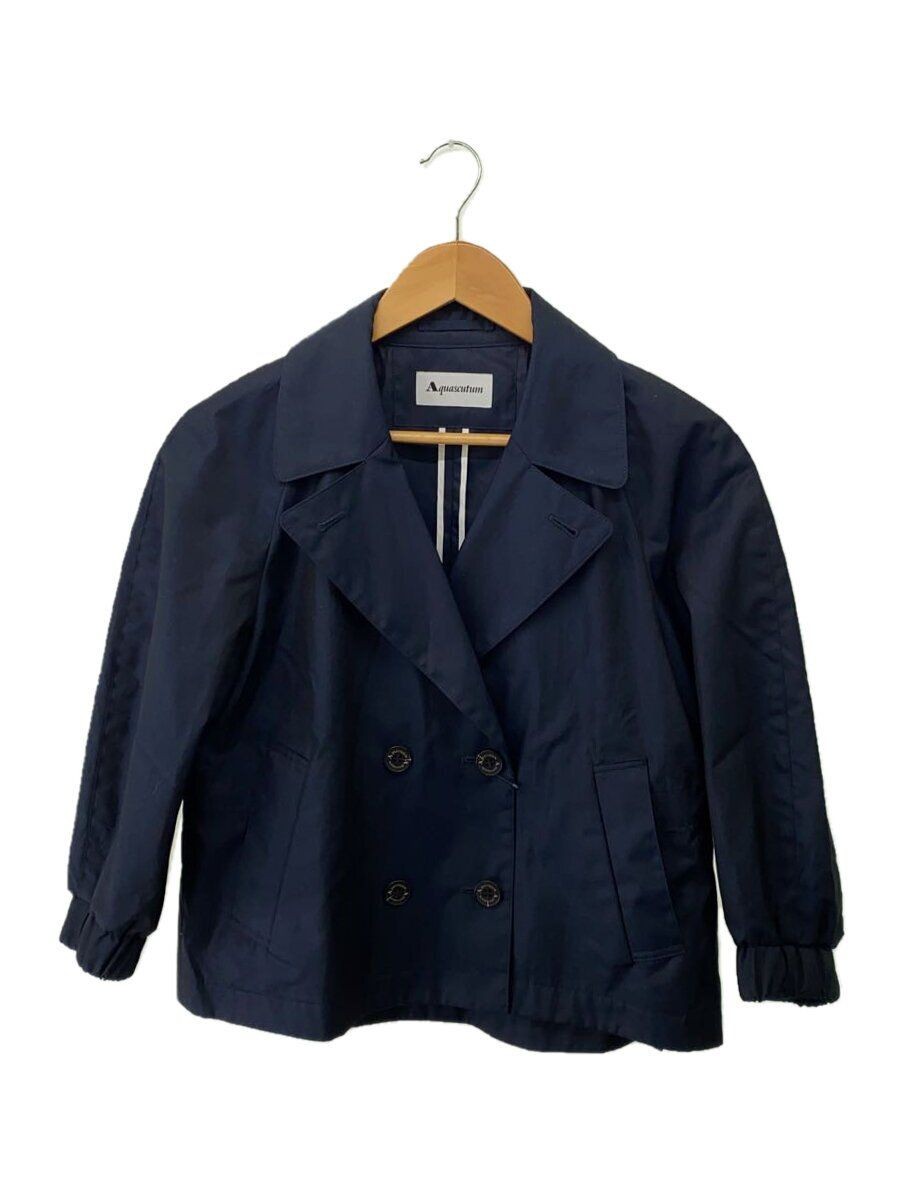 Aquascutum altra giacca M cotone navy tinta unita 5020204155 usata