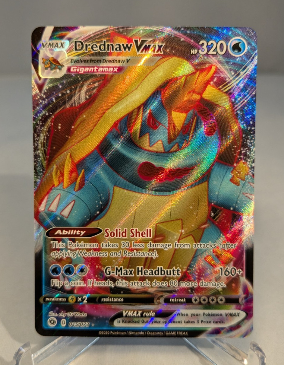 Pokémon Champions Path Drednaw VMAX Holo Ultra Rare 015/073