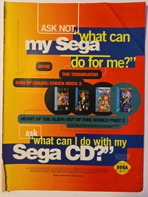 Vintage Sega CD Magazine Ad Mega Lot Lethal Enforcers Contra 90s Retro Rare