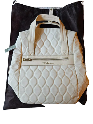 NWT Bella Russo 14.4” Quilted Tote Backpack Shoulder Bag  display picture 3