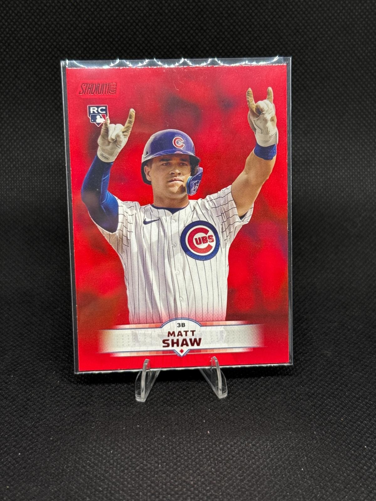 2025 Stadium Club #65 Matt Shaw Red Foil