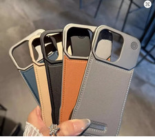 Leather Case for iPhone 17 Air 16 15 14 Plus 13 12 11 Pro Max For Magsafe Magnet