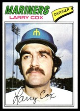 Larry Cox 1977 Topps #379 Seattle Mariners MLB READ FREE SHIPPING AutographDen