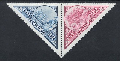 #ad Scott 3131a Pacific #x27;97 Attached Pair MNH 32c 1997 unused mint stamp 3130 $1.79