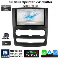 DAB+ KAM F&uuml;r Sprinter B906 W906 VW Crafter 2009-2016 Android Radio 4+64G Carplay