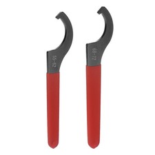 C Hook Spanner Wrench for 68-72mm/55-62mm Collet Chuck Nut Red Non-slip Handle