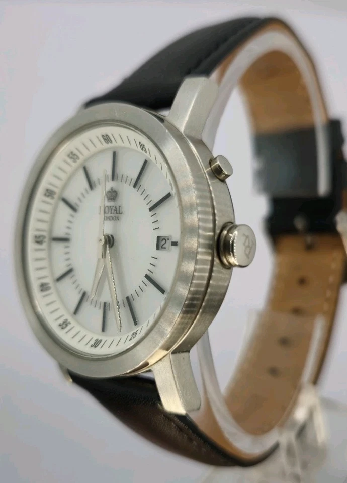 Royal London Backlight Dial SS Case and Black Leather Strap - image 4 of 4