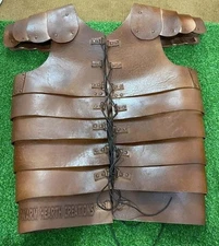 Authentic Roman Lorica Segmentata Leather Armor – Cosplay, LARP & Display Piece