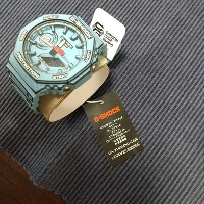 Casio G-Shock GA-2100MNG-2AJR Analog Quartz Watch Blue 4.8cmx4.5cm