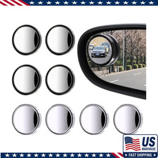 8 Pcs Blind Spot Mirrors Car 1.97 Round Hd Convex Mirror 360 Wide Angle Sid 8 Pcs Blind Spot Mirrors Car 1.97 Round Hd Convex Mirror 360 Wide Angle Sid