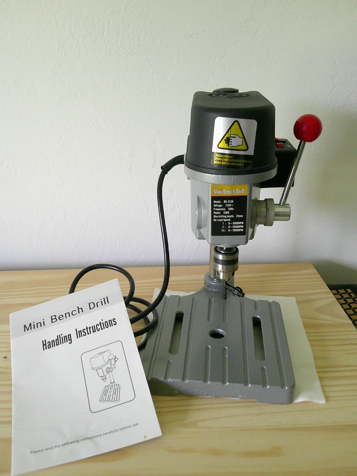 Mini Bench Top Drill Press BG -5158 Series Drilling Machine Bench Drilling