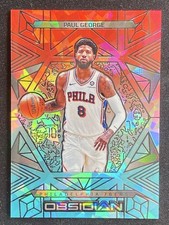 Paul George 2024-25 Panini Obsidian Base Electric Etch Fire and Ice /49 #118