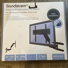 Sandstrom Easy Glide 47-65" Full Motion TV Mount/Bracket SFMGL15 BNIB inc VAT