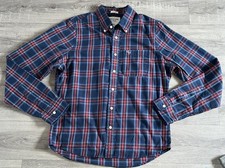 Camicia Abercrombie & Fitch uomo XXL a quadri con bottoni vestibilità muscolare. (A5) 