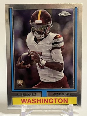 Jayden Daniels RC Rookie 1974 Topps Throwback Design 2024 Topps Chrome #74TF-2