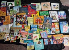 59 SPANISH BILINGUAL CHILDREN PICTURE  BOOK LOT teacher set kids K 1 2 Award