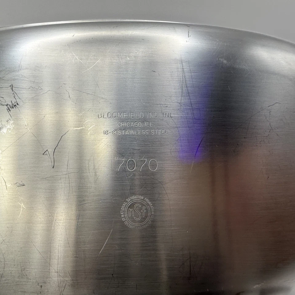 Bandeja de acero inoxidable de colección y bandeja para servir de acero inoxidable Bloomfield Industries Foto 3 de 4