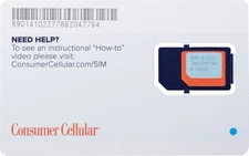 Consumer Cellular All-in-One SIM Card
