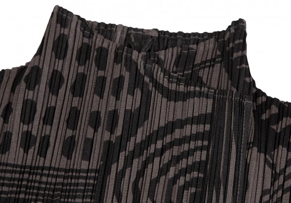 Chaqueta plisada con estampado múltiple PLEATS PLEASE talla 4 (K-125388) Foto 4 de 4