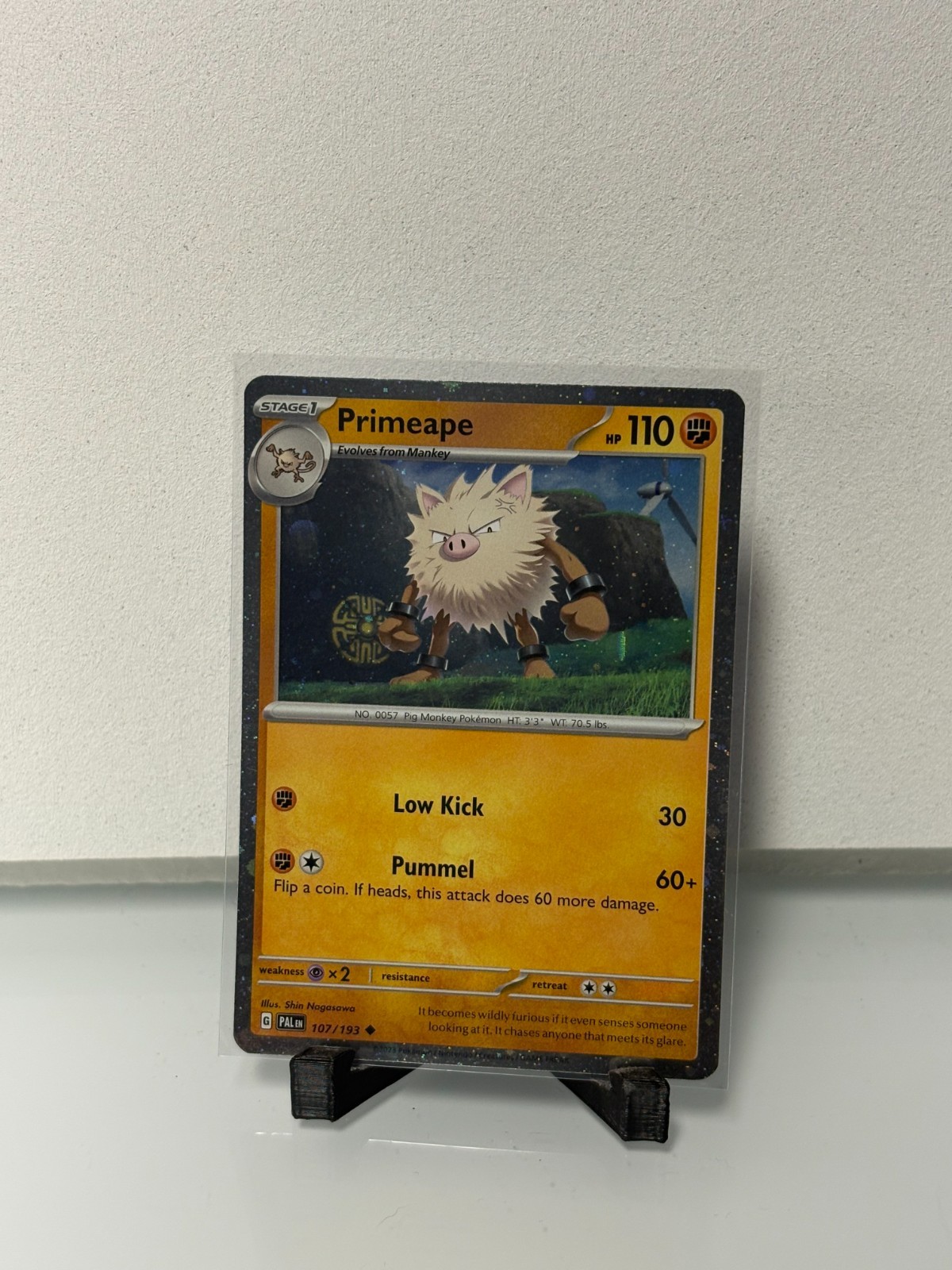 Pokemon Paldea Evolved Primeape 107/193 Cosmos Holo