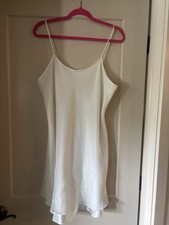 Valerie Stevens Women's Large Ivory Slip Dress Chemise Nightgown