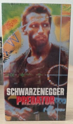 Predator 1991 Sealed Fox Video VHS Watermark Schwarzenegger Blue Tape