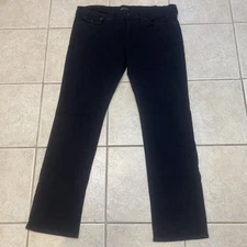 TRUE RELIGION Jeans Mens Tag 36”Actual 40x32 Ricky Relax Straight BLACK Rave  G8