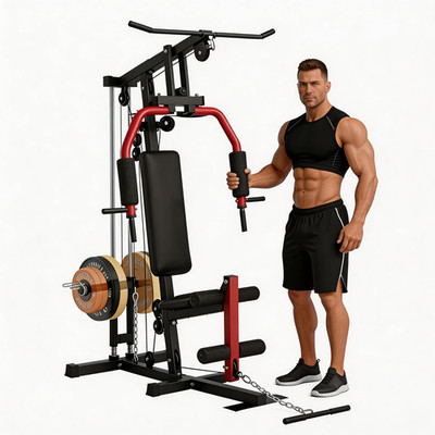 5-in-1 Full Body Workout Machine - Home Gym with 300LB Capacity