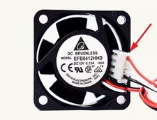 Qty:1 DELTA EFB0412HHD 12V 0.15A 4020 4CM Switch Cooling Fan 3-wire