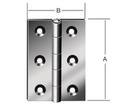 20Er Pack(Stk) Vormann 000502100Z Scharnier HöHe 100 Mm Breite 72 Mm StäRke 1,6