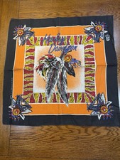 Vintage Harley Davidson Eagle Feather Orange American Spirit Bandana