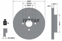 2X Textar Bremsscheibe Vorderachse U.A. FüR Aston Martin, Toyota