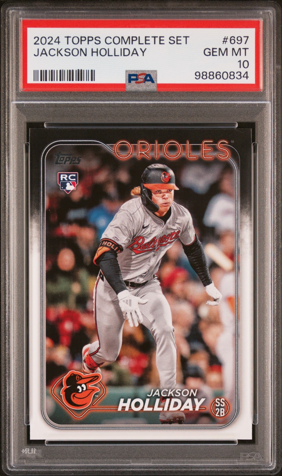 2024 Topps Complete Set Jackson Holliday RC #697 PSA 10 RARE POP26! Great Slab! view 1