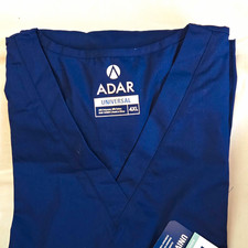 Adar Universal Unisex Classic Fit Scrub Set Navy 4XL Polyester/Cotton