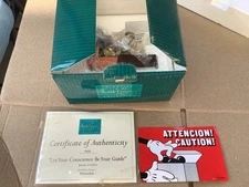 Jiminy Cricket Figure Walt Disney Classic Collection 1210986 Pinocchio Box & COA